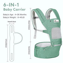 Cargar imagen en el visor de la galería, Baby Carrier with Hip Seat