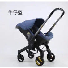 Afbeelding in Gallery-weergave laden, baby stroller 3 in 1 Stroller for baby light strollers Baby carriage lightweight baby stroller baby cars Foldable baby stroller - 4IN1-Blue