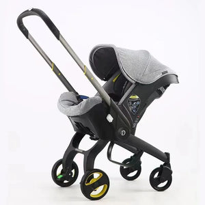 baby stroller 3 in 1 Stroller for baby light strollers Baby carriage lightweight baby stroller baby cars Foldable baby stroller - 4IN1-GREY