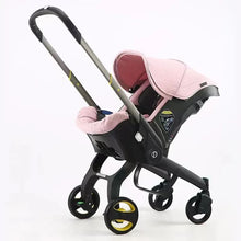 Load image into Gallery viewer, baby stroller 3 in 1 Stroller for baby light strollers Baby carriage lightweight baby stroller baby cars Foldable baby stroller - 4IN1-Pink