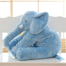 Cargar imagen en el visor de la galería, Elephant Cuddle Pillow - Blau / 40cm