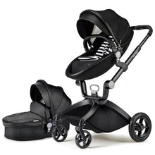 Cargar imagen en el visor de la galería, hot mom - elegance f022 - 2 in 1 baby stroller - black black / eu