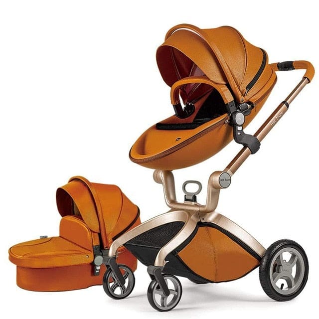 Hot Mom Elegance F022 2 in 1 Baby Stroller Brown