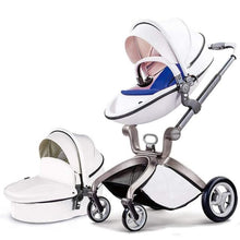 Afbeelding in Gallery-weergave laden, hot mom - elegance f022 - 2 in 1 baby stroller - white white / eu
