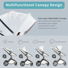 Carica l&#39;immagine nel visualizzatore di Gallery, hot mom - elegance f022 - 3 in 1 baby stroller - white