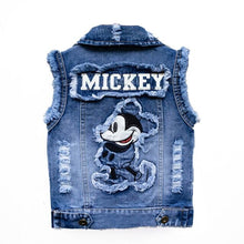 Laden Sie das Bild in den Galerie-Viewer, Mickey Mouse Kids Denim Jacket and Coats - Mickey C / 2-3T(Size 100)