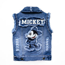 Cargar imagen en el visor de la galería, Mickey Mouse Kids Denim Jacket and Coats - Mickey C / 2-3T(Size 100)