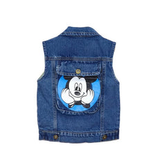 Laden Sie das Bild in den Galerie-Viewer, Mickey Mouse Kids Denim Jacket and Coats - Mickey D / 2-3T(Size 100)