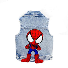 Cargar imagen en el visor de la galería, Mickey Mouse Kids Denim Jacket and Coats - Spiderman / 5-6T(Size 130)