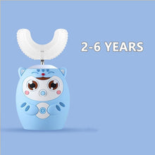 Carregar imagem no visualizador da galeria, NEOHEXA™ Kid’s U-Shape Electric Toothbrush - 2-6 YEARS - Blue Cat
