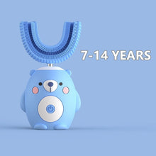 Carregar imagem no visualizador da galeria, NEOHEXA™ Kid’s U-Shape Electric Toothbrush - 7-14 YEARS - Blue Bear