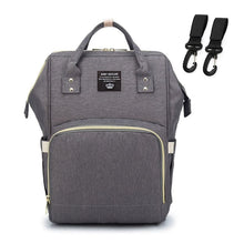 Cargar imagen en el visor de la galería, USB Diaper Baby Bag - M01-Gray